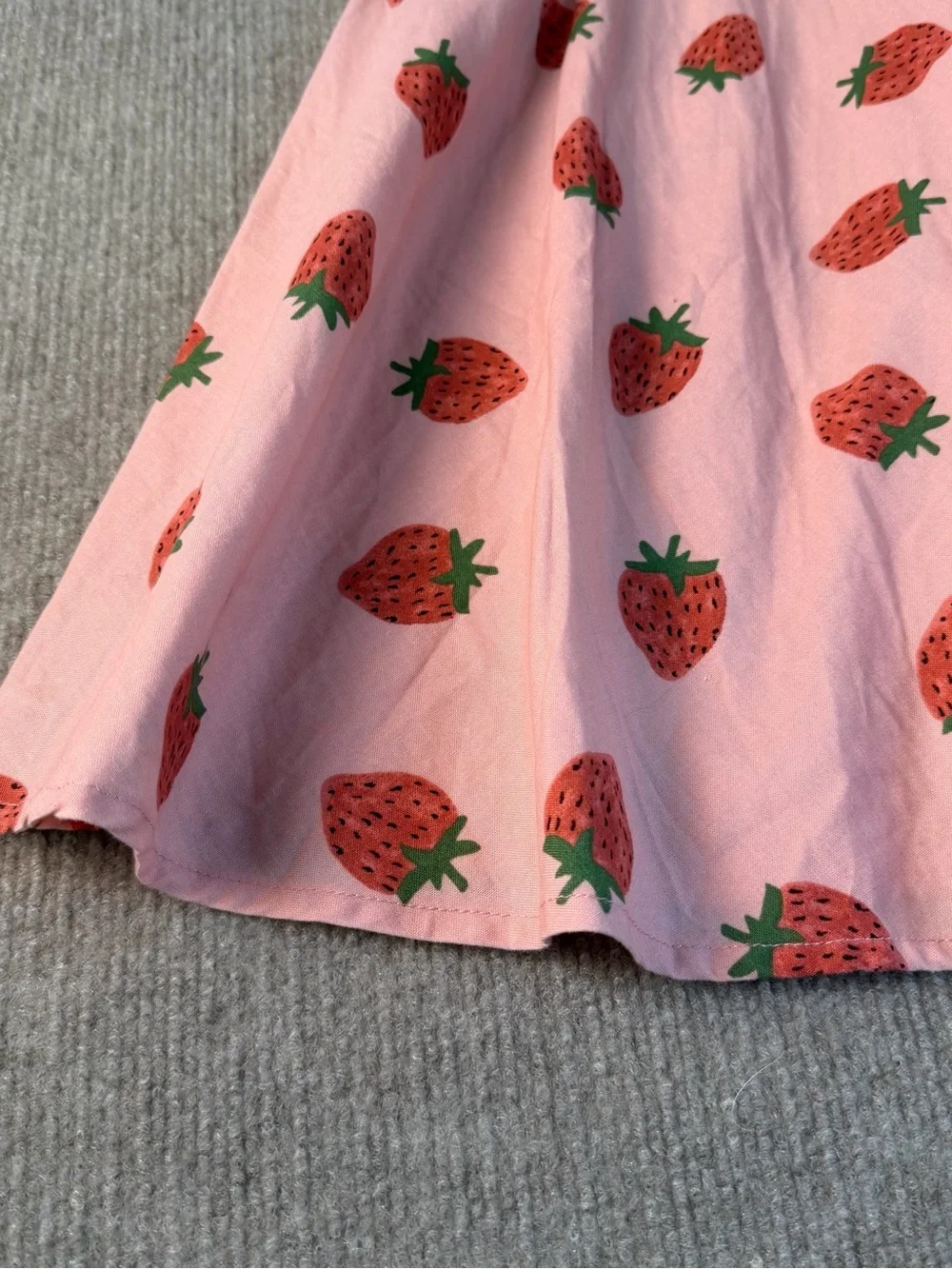 Princess Highway Pink Strawberry Print Cotton Dress Size 12 - Picture 3 of 12